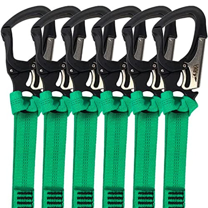 RNA Rock-N-Arbor Squatch Draw Speed Line Slings, 1-Inch Nylon Speed Line with Double-Action Snap Hook, Arborist and Rigging Gear - size: 6-Pack