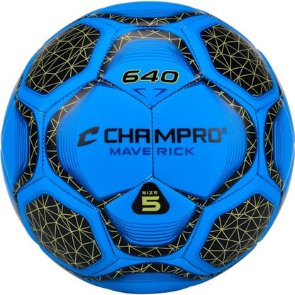 Champro Maverick Soccer Ball - color: Optic Blue, size: 3