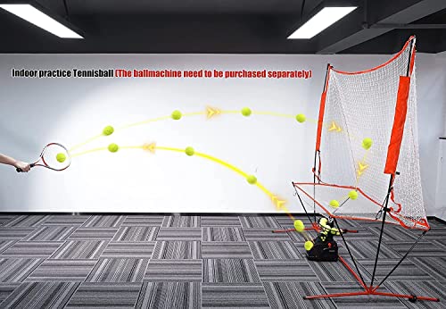Nets for Tennis Ball Machine(10lb),Ball Recycling Net Also for Baseball/Golf/Cricket(Diameter<2.95in),Portable and Easy to Disassemble;Solo Practice Tennis Indoor&Outdoor(New)