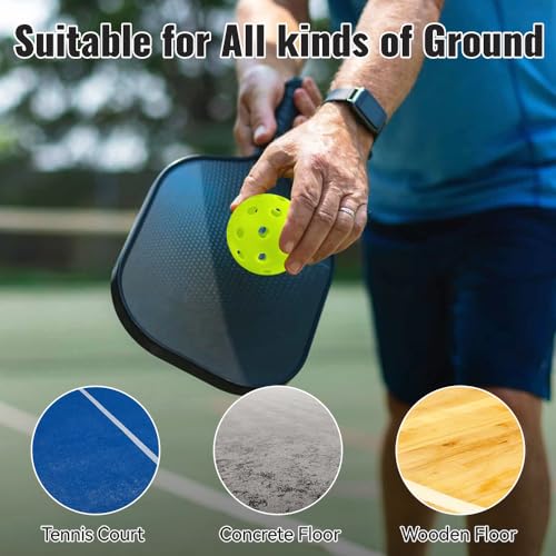 Pickleball Balls - 4 Pack 40 Holes - USAPA Standard - High Bounce True Flight Neon Green