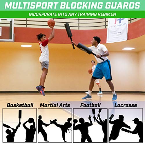 GoSports Padded Blocking Guards - 2 Pack, Great Defender Simulation for Martial Arts & Sports Training (Basketball, Football, Lacrosse, MMA and More)