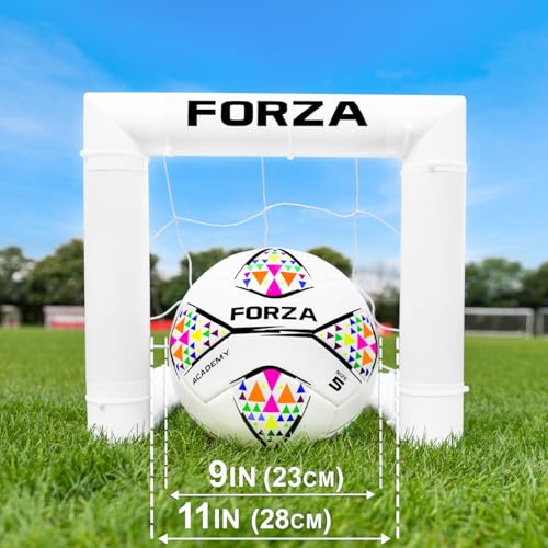FORZA Mini Target Goal - The Smallest Soccer Goal in the World! l 16" Target Goal - Train with Precision. Passing & Shooting. UK Made, 2 Min Setup, Unbreakable Goalpost - Buy FORZA, Play Forever!