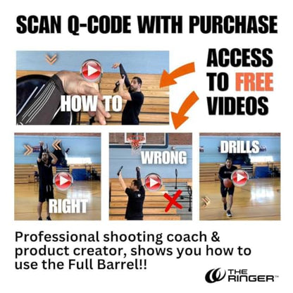 The Ringer Hoops Basketball Training Equipment and Basketball Shooting Aid - Basketball Shot Trainer and Basketball Drills Equipment - Become a Basketball Shooting Machine - size: Youth