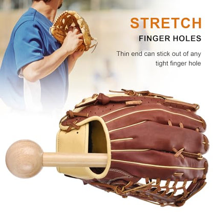 Baseball Hammer, Baseball Softball Golve Mallet, 2 Leather Lace and 1 Needle for Baseball Glove, 2Pcs Baseball Lock, Golve Mallet