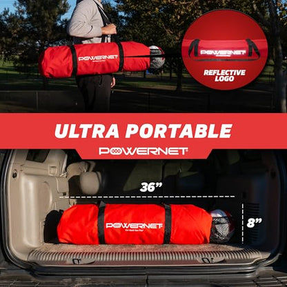 PowerNet Four Square Volleyball Net, Fun New Game, Play at The Park or Beach, 2 Versions - style: Four Square