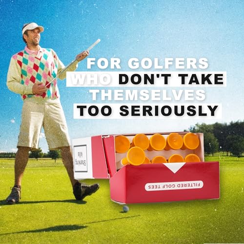 Shanker Golf - Funny Golf Tees – MulliganBro 10 Pack - Funny Golf Gift for Men - Parody Golf Accessories - Cool Novelty Tees for Golfers - Golf Gag Gift