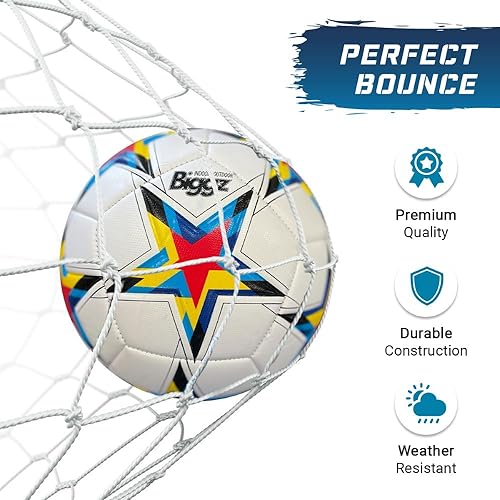Biggz High Tech Mould Starz Soccer Ball Size 5 with Hand Pump