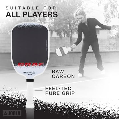JOOLA GRAF Edge 16mm Pickleball Paddle - Carbon Fiber Pickleball Racket for Increased Spin & Control - Agassi Shape for Power & Precision - UPA-A Certified - USAP Approved - NFC Chip Enabled - color: Single | 16mm Carbon| GRAF Edge