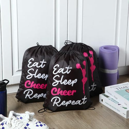 Windyun 16 Pcs Ball Drawstring Backpack Bulk Lightweight Draw String Bags Cinch Bags Drawstring Cinch Sack Tote(Cheer) - style: Cheer