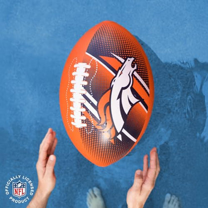 BigMouth 18” Inflatable Pool Football Officially Licensed NFL Fan Gear Merchandise Beach Ball Games for Adults and Teens - style: Denver Broncos