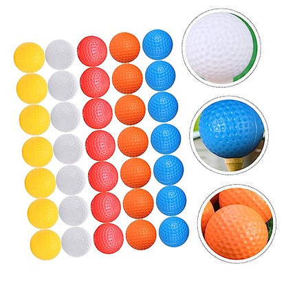 YARNOW 35pcs Indoor Golf Practice Lightweight Hollow Training for Safe Use No Odor Reusable for Golf Enthusiasts and Beginners