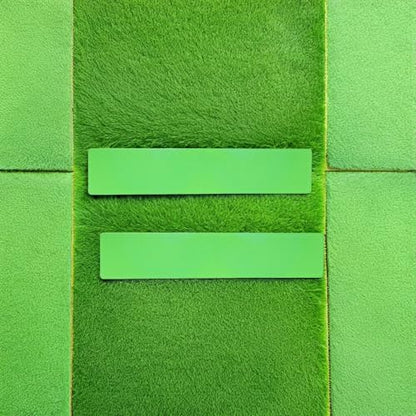 balacoo 12pcs Flat Court Line Markers Set, Green Outdoor Sports Field Markings for Football Soccer Tennis, Reusable Training Floor Markers for Basketball and Pickleball