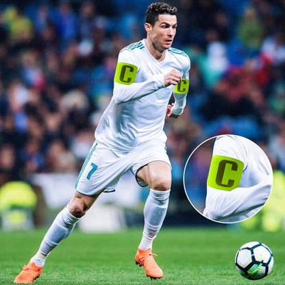 14 Pieces Football Soccer Captain Armbands,Multiple Colour Elastic Adjustable Armband Nylon Soccer Basketball Player Bands for Sport Team Badges