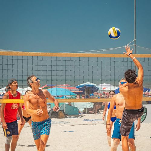 Soft Touch Volleyball Kit - Official Size 5 PU Leather - Indoor Outdoor Volleyballs for Beach Play, Game,Gym,Training -Includes Ball Pumpwith Pump Needles