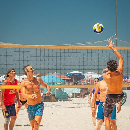 Soft Touch Volleyball Kit - Official Size 5 PU Leather - Indoor Outdoor Volleyballs for Beach Play, Game,Gym,Training -Includes Ball Pumpwith Pump Needles