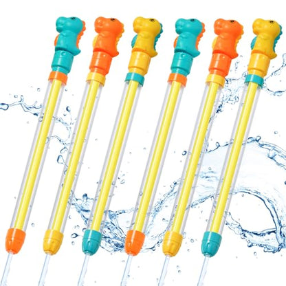 Dsmile 3 Pcs Water Gun for Kids Adults,Plastic Handle Outdoor Swimming Pool Beach Summer Fun Party Games for Girls Boys Teens Adults - style: Squirt nozzle(Dinosaur)*3