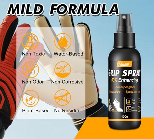 Sports Shoe Grip Spray 7oz, Basketball Accessories - Boost Performance, Enhanced Control & Anti-Slip Traction Spray for Basketball Shoes Bottom, Football Gloves, Golf, Tennis, Pickleball, Quick-Dry