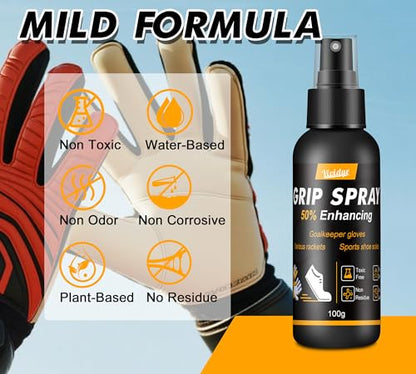 Sports Shoe Grip Spray 7oz, Basketball Accessories - Boost Performance, Enhanced Control & Anti-Slip Traction Spray for Basketball Shoes Bottom, Football Gloves, Golf, Tennis, Pickleball, Quick-Dry
