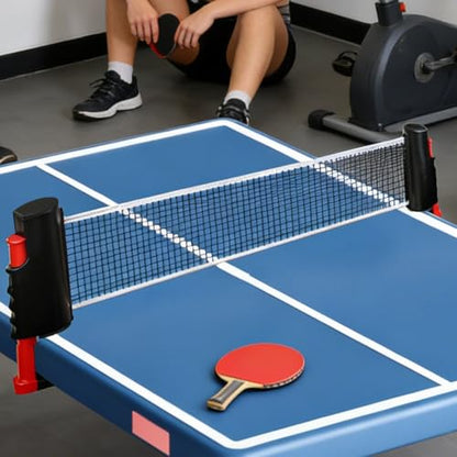 Retractable Table Tennis Net,Retractable Replacement,Adjustable Tennis Net and Post | for Home Indoor Practice Training Game Play Any Table