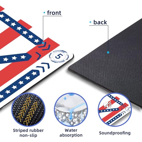 Premium Soccer Training Mat with Video Guide - Non-Slip Soccer Footstep Practice Pad for Indoor & Outdoor - Ultimate Ball Control Equipment to Improve Dribbling Skills - color: blue-red-white