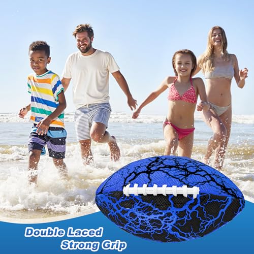 Jasonwell Waterproof Football Pool Toys - Strong Grip Soft Football for All-Weather Play Pool Games Beach Toys Water Footballs Outdoor Sports Toy Christmas Birthday Gifts for Kids Boys Teens Adults