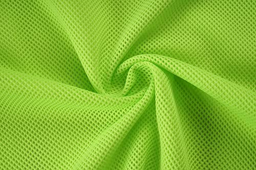 12 Pack（1-12） Numbered Pinnies/Soccer Training Bibs/Basketball Jerseys for Kids,Youth and Adults - color: 1-12 Neon Green, size: Small