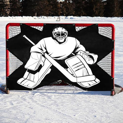7-Hole Hockey Shooting Target: Accuracy Trainer Pad for Goalie Practice