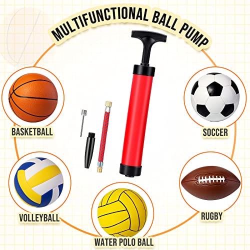 Zhehao Ball Pump Bulk Air Pump for Sports Balls Soccer Ball Pumps with Needle Extension Hose Christmas Portable Hand Pump Inflation Kit for Football Basketball Christmas OCC Shoeboxes