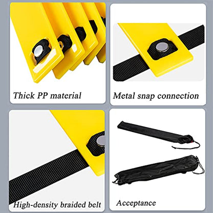 Agility Ladder Balance Training Agility Ladder, Cones Football Training Equipment, Home Fitness Kit, for Personal Speed Sports Drills(Size:6m) - size: 6m