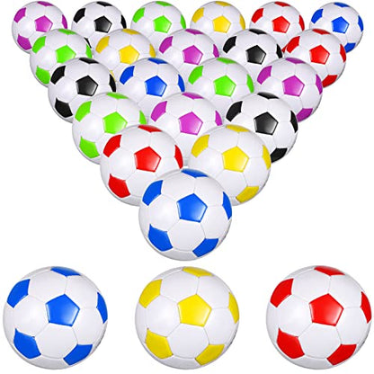 HyDren 24 Pack Soccer Balls Bulk with Pump Official Outside Christian Charity Donation Sport Soccer Balls Gifts for Teens Adults - size: 2
