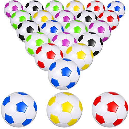HyDren 24 Pack Soccer Balls Bulk with Pump Official Outside Christian Charity Donation Sport Soccer Balls Gifts for Teens Adults - size: 2