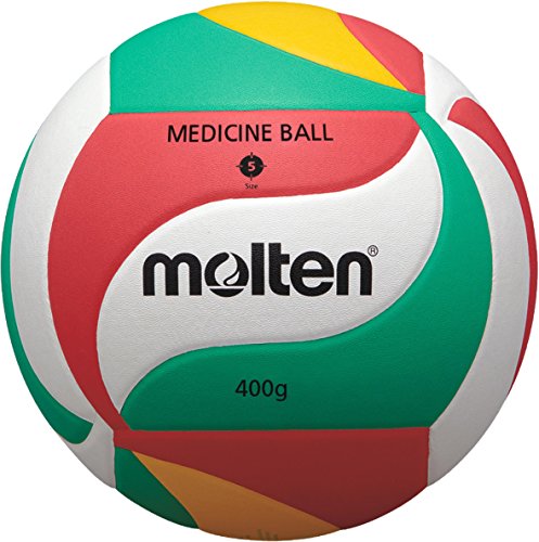Molten Setter Training Volleyball - color: Green/Red/Yellow/White