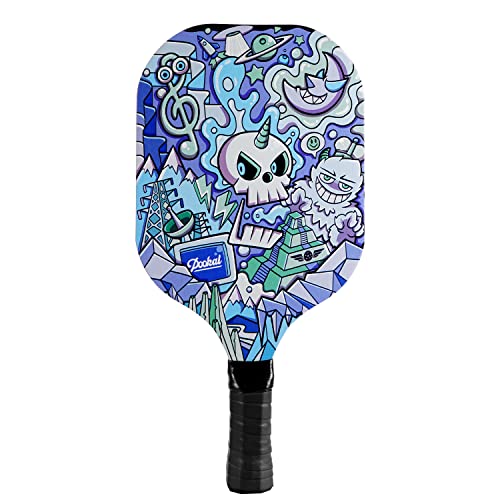 Pickleball Paddles Set of 4 for Beginners Men Women Adults - color: ‎Ornate Skull Pattern
