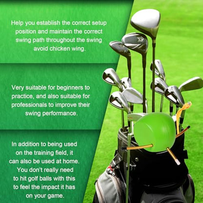The Connector Golf Training Aid - Golf Swing Trainer Aid for Posture Correction Practice, Suitable for Golfers of All Levels Looking to Improve Overall Game