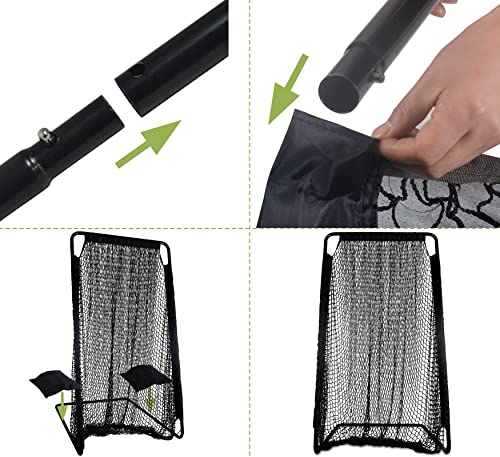 Football Kicking Cage: Quarterback Training Net for Passing Accuracy, Outdoor Practice for Youth & Adults - size: 6.8FT x 3.4FT