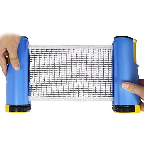Colorful Portable Retractable Table Tennis Net Replacement Ping Pong Net (Color Random)
