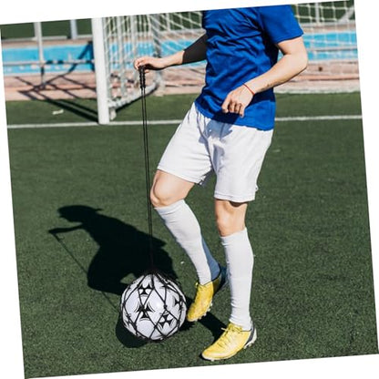 GALPADA Football Juggling Trainer Net Adjustable Soccer Training Equipment for Youth Black Football Kick Throw Practice Aid Easy Storage Portability