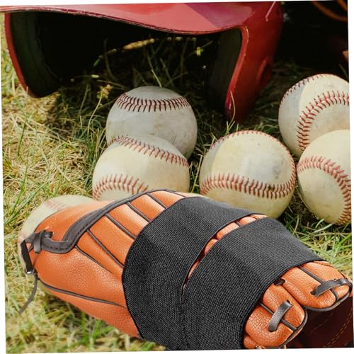 BESPORTBLE Elastic Baseball Glove Strap with Fastener Adjustable Nylon Wrap for Baseball and Softball Gloves for Youth and Adult Players
