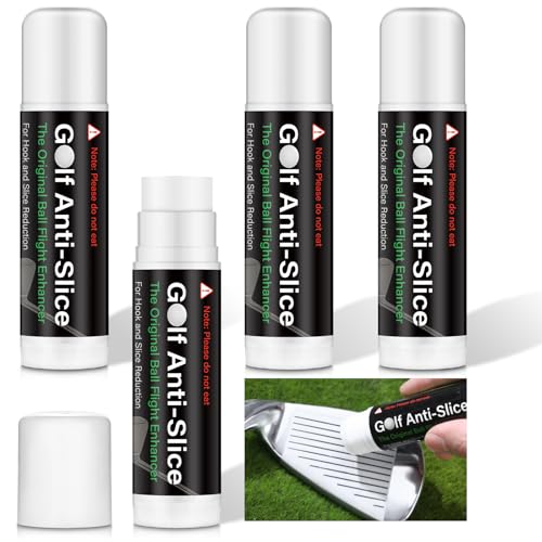Halloscume 4 Pcs Golf Anti-Slice Anti-Slick Stick Compound for Clubs Boosts Distance and Increases Accuracy Gift for Golfer Supply - style: Classic Style
