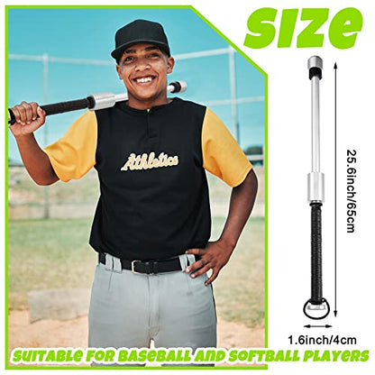 Hicarer Baseball Softball Swing Training Baseball Swing Trainer Bat Base Ball Softball Bat Training Aid for Youth Improve Hitting Flexibility Swing Mechanics and Balance