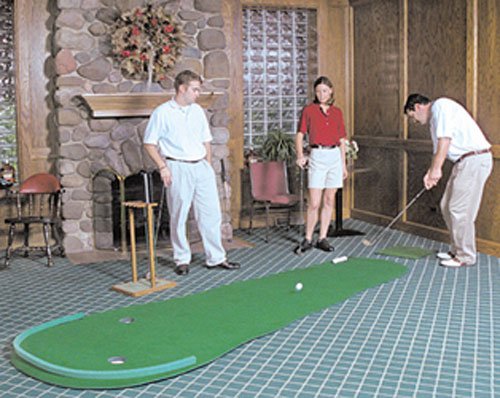 Big Moss Golf V2 Series The Augusta 4' X 12' Practice Putting Chipping Green with 2 Cups