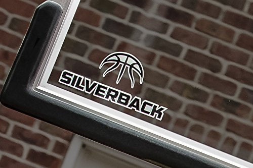 Silverback Height Adjustable In-Ground Basketball Hoop with Tempered Glass Backboard, Pro-Style Breakaway Rim & Backboard Pad