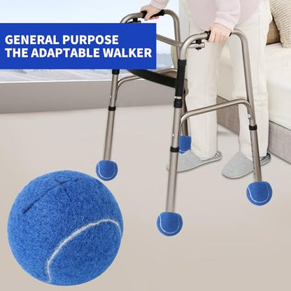 ZIYIZE PreCut Walker Tennis Ball 6PCS Walkers Legs Universal Precut Glide Balls | Heavy Duty Long Lasting Felt Pad Glide Coverings (Blue) - color: Blue
