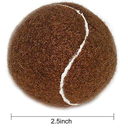 URBEST Advanced Tennis Ball 20 Packs, Training Tennis Balls Practice Balls for Novice Player, Pet Dog Playing Balls with Mesh Carry Bag for Beginner Training Ball - color: Brown