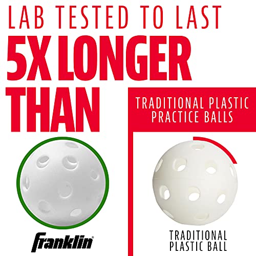 Franklin Sports MLB Indestruct-A-Ball Micro Baseballs - 12 Pack - color: White, size: 1.5 inch (Mini)