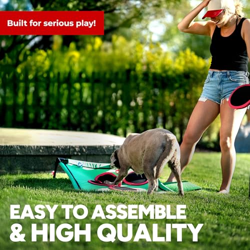 Golf Pong Versus Edition, (2 Pack) Game Set, Jumbo Backyard Lawn Game, Portable Indoor/Outdoor Chipping Golf Gift for Men, Women & Family