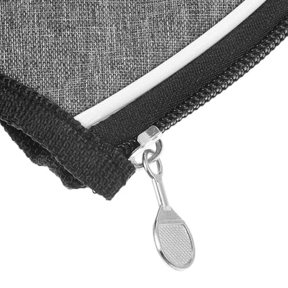 Homoyoyo Table Tennis Paddle Case Racket Storage Bag Grey Semi-circular Durable Protective Organizer for Sports and Game Room Equipment