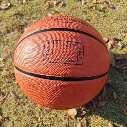 Size 7(29.5")/Size 5(27.5") Rubber Basketball - Durable, Wear-Resistant for Indoor & Outdoor Training with Pump Included(Deflated)
