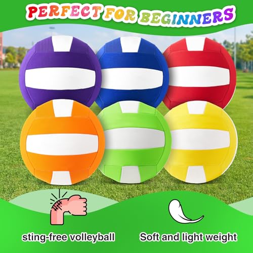 Seenelling Oversized Touch Volleyball, Neoprene Soft, Group Training PE Equipment for Beginners Practice, Outdoor Activities