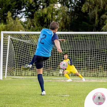 Soccer Ball Size 4 with Pump & Needle, Sofu PU Soccer Ball Kit for Indoor Outdoor Practicing Training Playing Game Gift Adult Play (Official Size 4)